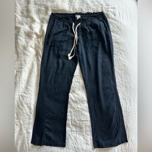 Roxy Black Joggers with White Drawstring